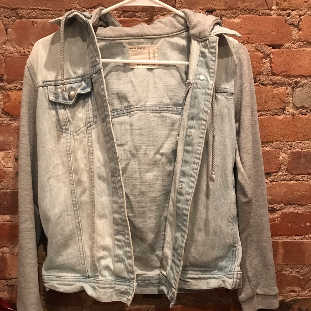 Jean sweatshirt jacket